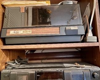 Phonograph and Sony Cassette Player