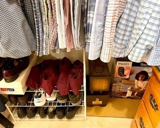 Pristine Condition Mens Shirts, Shoes, New Wallets etc. 