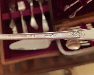 Adoration Silver Plate Flatware Set