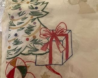 Vintage Christmas Tablecloth 