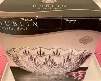 Many Dublin Crystal Pieces New in Box