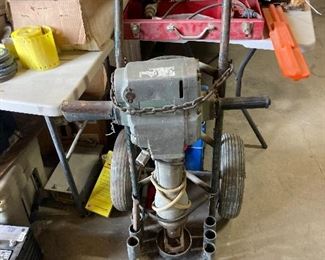 Electric Jack Hammer With Cart. Ready To Break Some Concrete. 