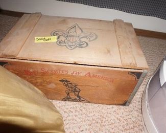 wood crate box  Boy Scouts of America