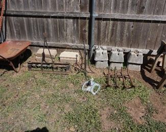 wheel barrow, garden attachments