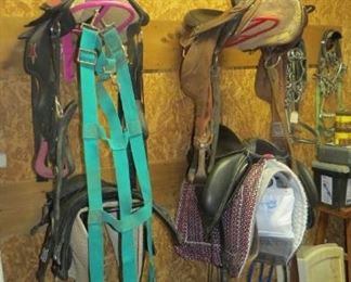 Tons of Halters, Bridles, Saddle Blanks ++++