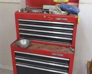 Craftsman tool chest with tools