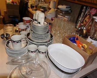 dishes,  Corning Ware