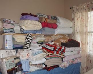 blankets, Afghans, linens