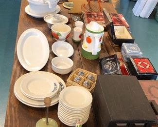 hotel ware , misc kitchen items, cruets, tureen