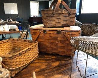 baskets and kitchen items