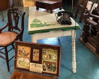 furniture, chest, phones