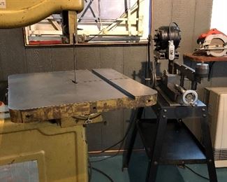Powermatic band saw, power hack saw, circular saw