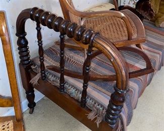 Detail of antique youth daybed would make a wonderful bench !