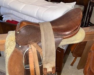 One of the two saddles in the sale