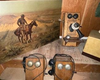 Antique wall phones