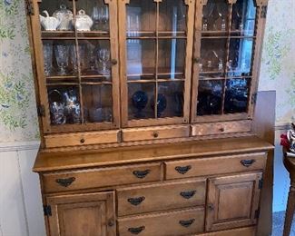 China hutch with glass top