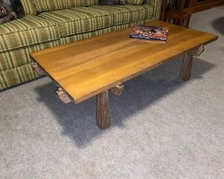 In love with this unique design! Ranch Oak coffee table!