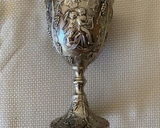 beautiful goblets with cherubs