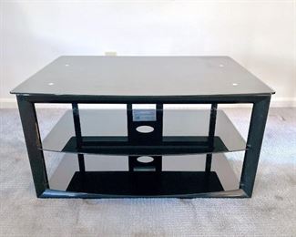 TV Stand with metal and tempered glass