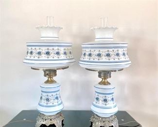 Abigail Adams Hurricane Lamps