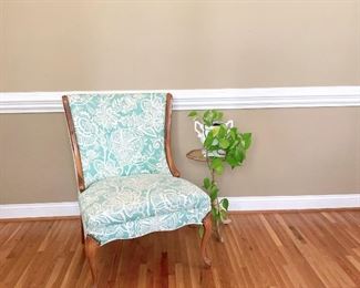 Custom Upholstered Slipper Chair