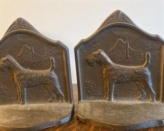 003 COPR 1929 Wired Haired Fox Terrier Bookends