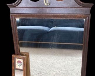 008 Monogramed Wood Mirror And More