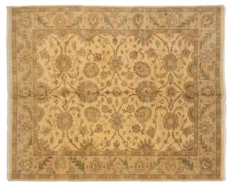 Handmade Turkish Oushak style esate rug