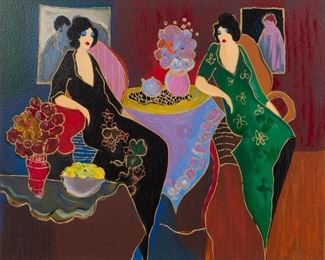 Itzchak Tarkay, Lilacs Lullaby, signed and numbered artists proof serigraph