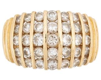 4k Channel Set Diamond Ring