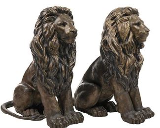 Bronze Lion Garden Statues