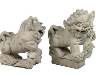 Large Foo Dog Garden Statues