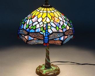  Tiffany Style Stained Glass Table Lamp
