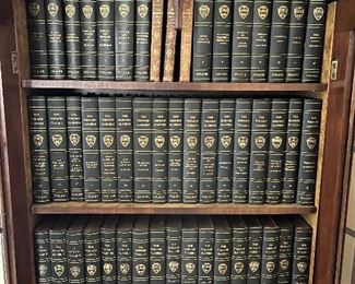 Beautiful condition 50 volume set of the Harvard Classics printed and bound at the Collier press, New York City 1909 