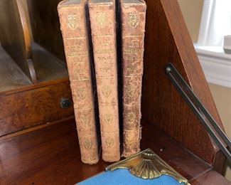Antique three volume set les Miserables no copyright but it looks like they were printed in the late 1800s or very early 1900s