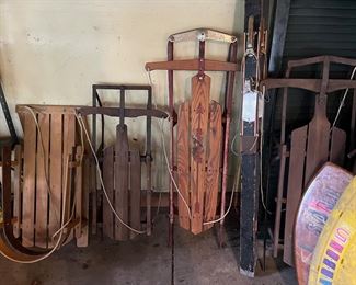 Vintage sleds 