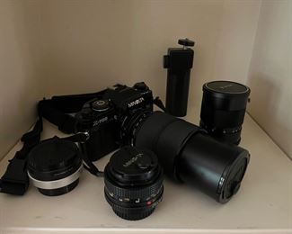 Minolta x-700 camera with lenses 