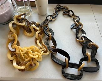Horn necklaces 
