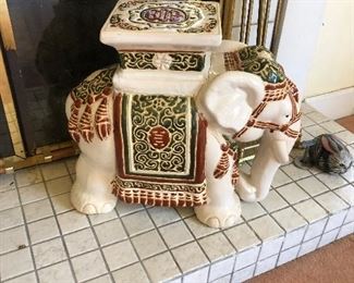 Ceramic Elephant Stool