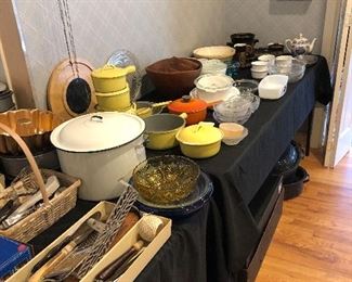 Enamel pots and pans