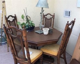 Vintage dining table and chairs