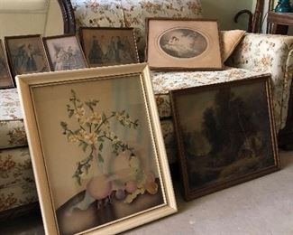Various vintage art