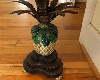 Enamel/ Cloisonné pineapple lamp 