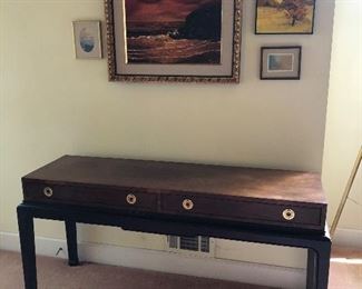 Mid century console table