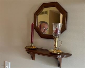 . . .  nice wall shelf and mirror