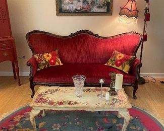 This antique sofa is in amazing condition 