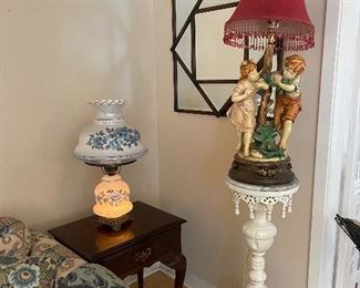 Antique lamps 
 Pair of wonderful plant or statue stands