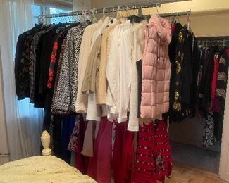 The clothes here are amazing!!  These jackets are large 14,16. Many with tags still on