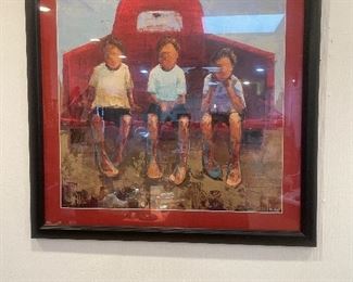 Original painting of 3 boys