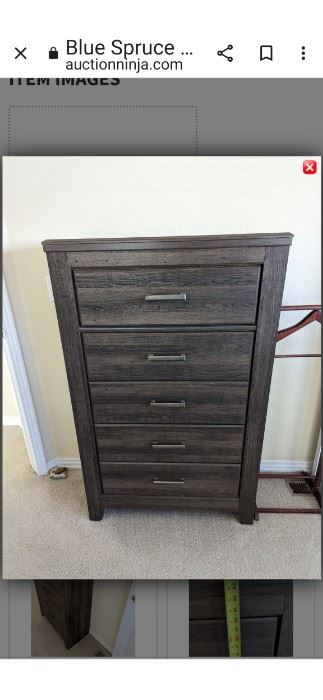 Chest of drawers very nice and in new condition. Is heavy and located upstairs.